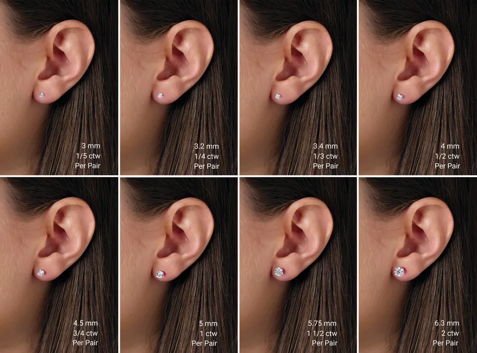 14K Yellow 2 CTW Lab-Grown Diamond Stud Earrings - Image 4