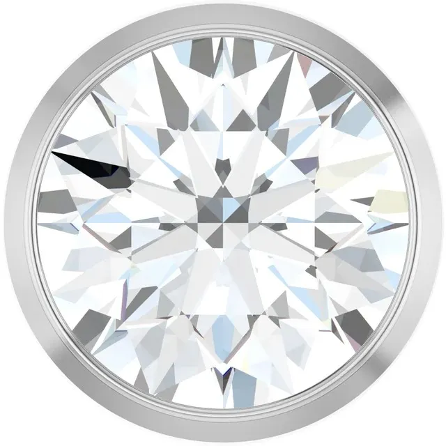 14K White 1 CT Lab-Grown Diamond Slide Pendant