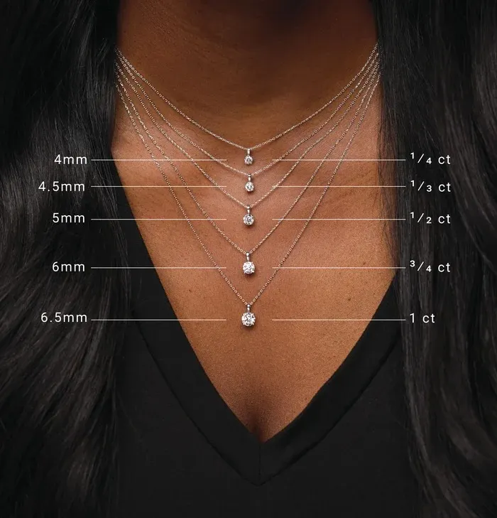 14K Yellow 1/2 CT Lab-Grown Diamond Solitaire 18" Necklace - Image 2